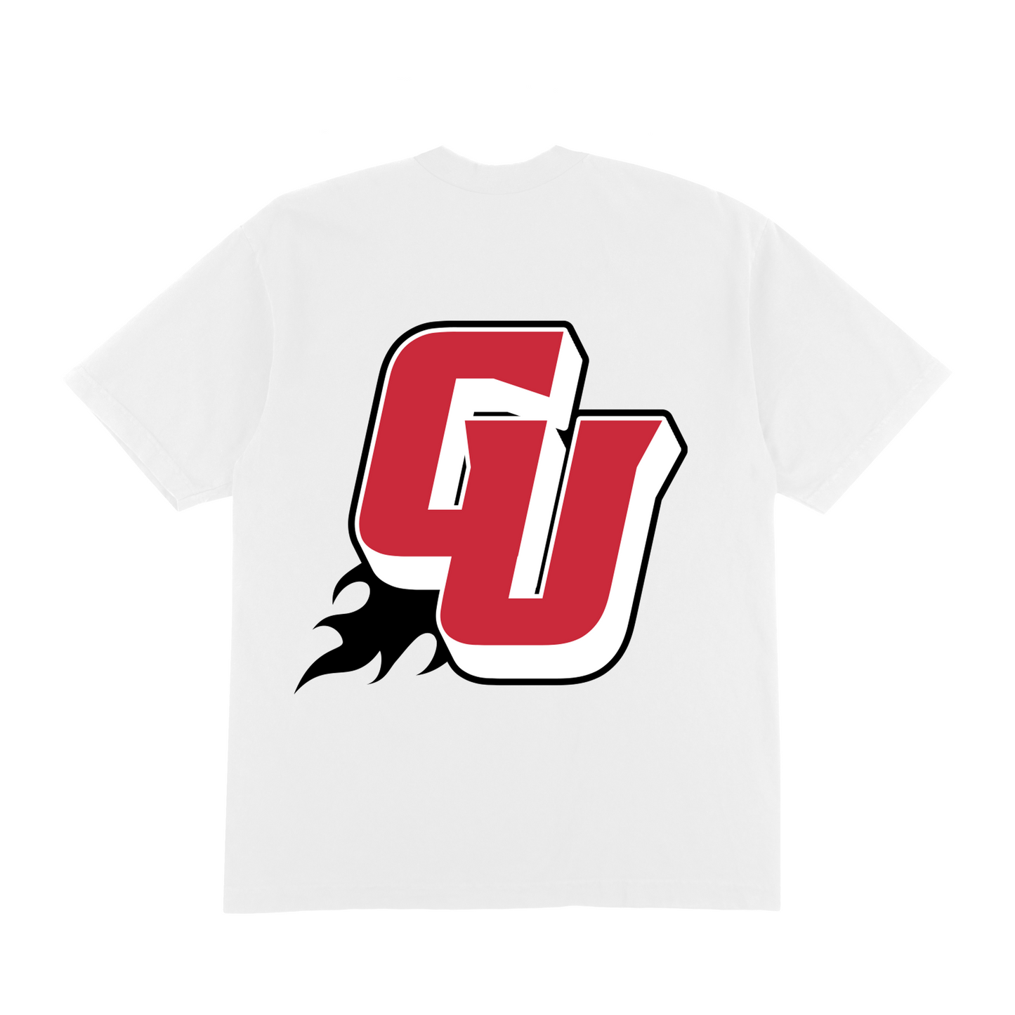 VARSITY FLAME TEE (WHITE)