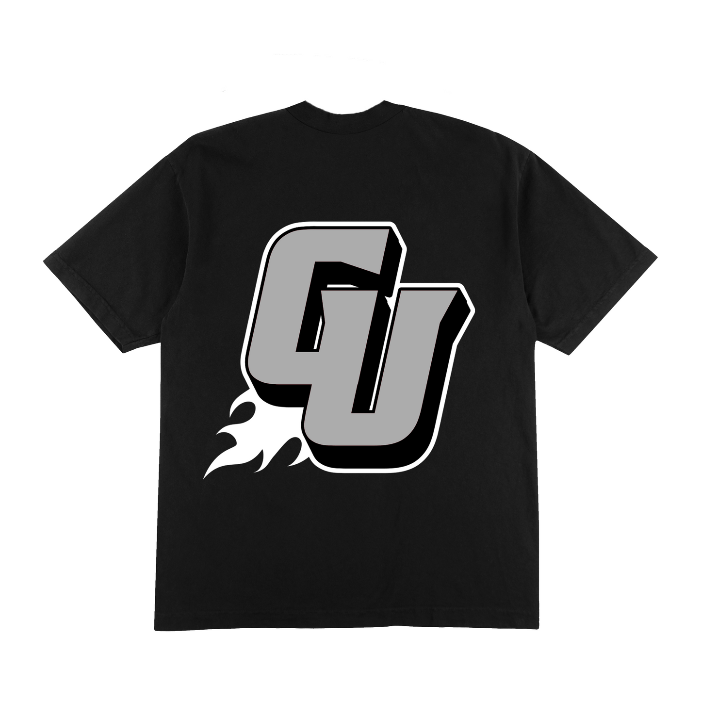 VARSITY FLAME TEE (GREY)