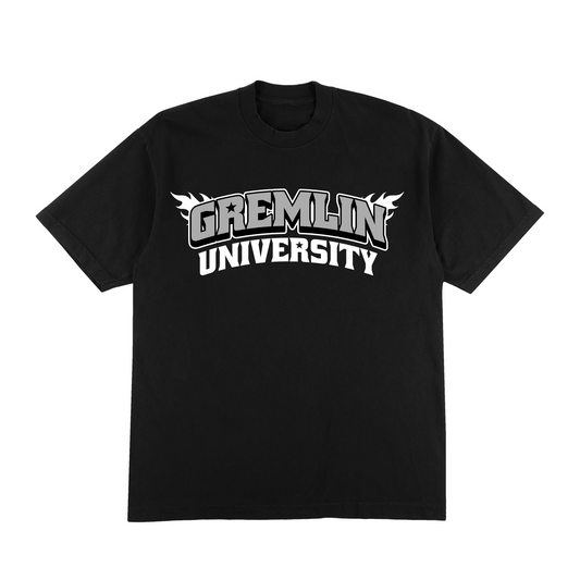 VARSITY FLAME TEE (GREY)