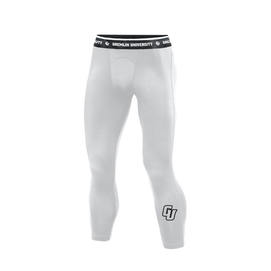 WHITE COMPRESSION TIGHTS